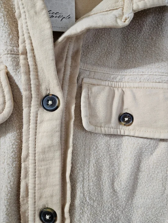 Free People Ruby Shacket In Mustard Seed - Picture 4 of 14